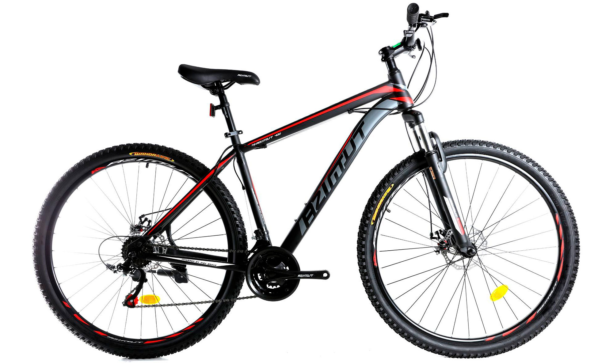 Фотографія Велосипед Azimut 40 D 27,5" розмір М рама 17 Чорно-червоний
