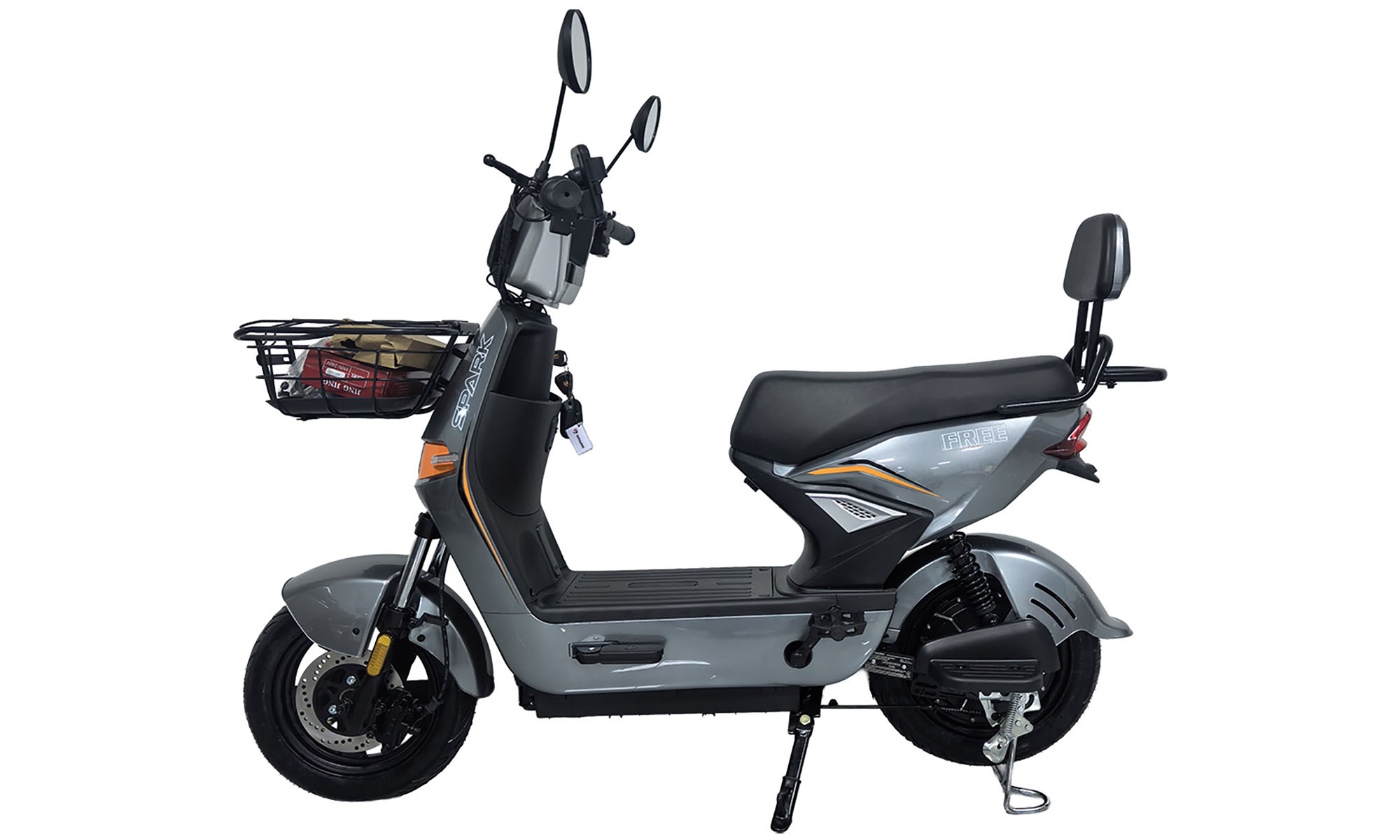Велосипед с электромотором SPARK FREE 14", размер универсальный, год 2026, 60V/1000W/25Ah, серый Велосипед с электромотором SPARK FREE 14", размер универсальный, год 2026, 60V/1000W/25Ah, серый