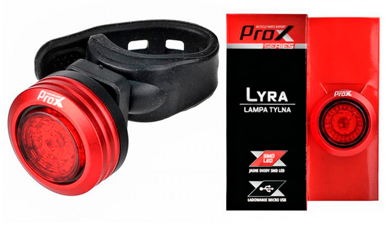Фотография Мигалка задняя ProX LYRA SMD LED 15LM USB