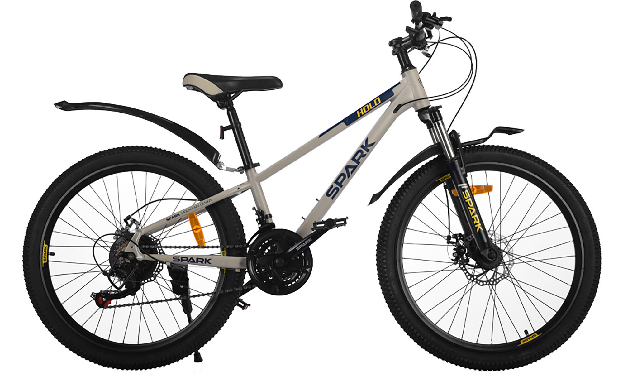 Велосипед SPARK HOLD 24", размер XXS, рама 11", год 2025, серый Велосипед SPARK HOLD 24", размер XXS, рама 11", год 2025, серый