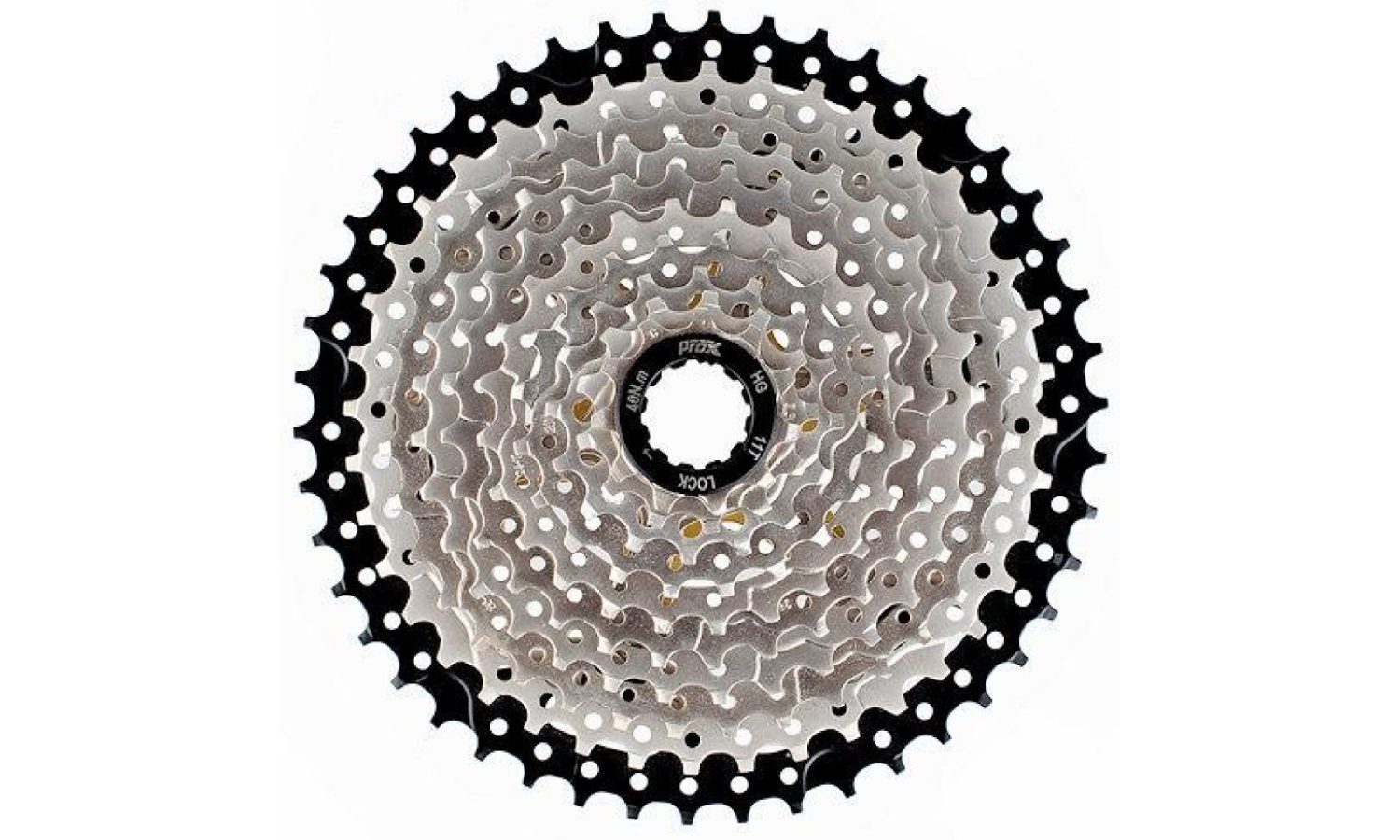 Касета ProX 10 швидкостей, 11-46, сріблясто-чорна
