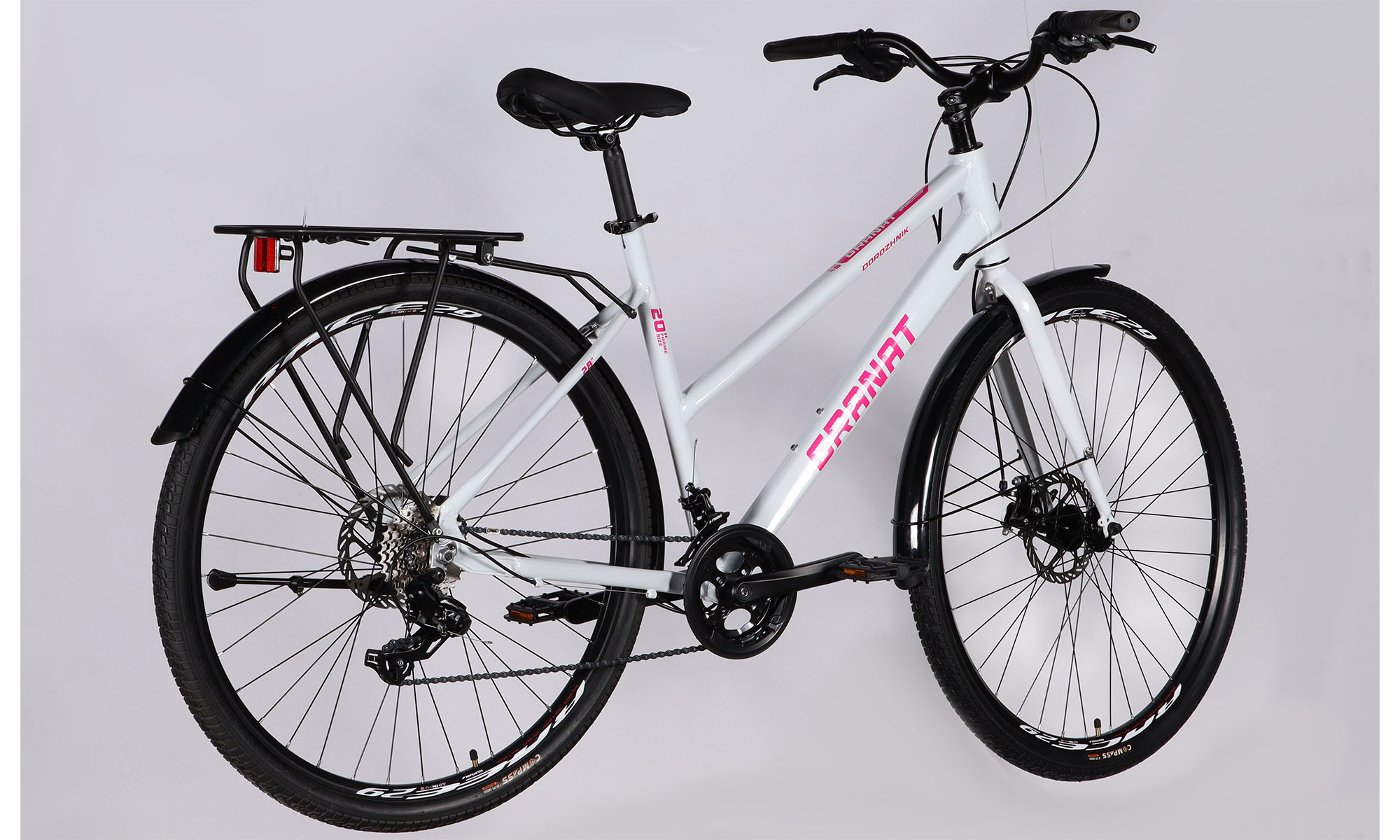 Велосипед Dorozhnik GRANAT W DD CS 28", размер L, рама-20", рік 2025, білий 3