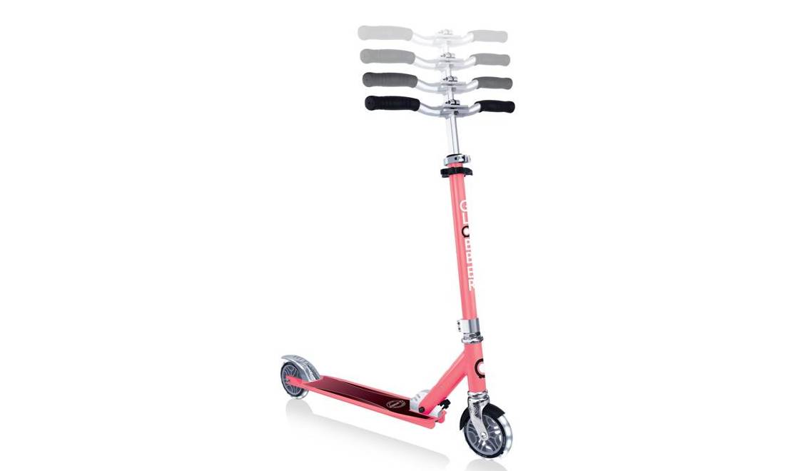 Самокат GLOBBER FLOW ELEMENT LIGHTS, рожевий, колеса з підсвічуванням, 5+ 5 Самокат GLOBBER FLOW ELEMENT LIGHTS, рожевий, колеса з підсвічуванням, 5+ 5