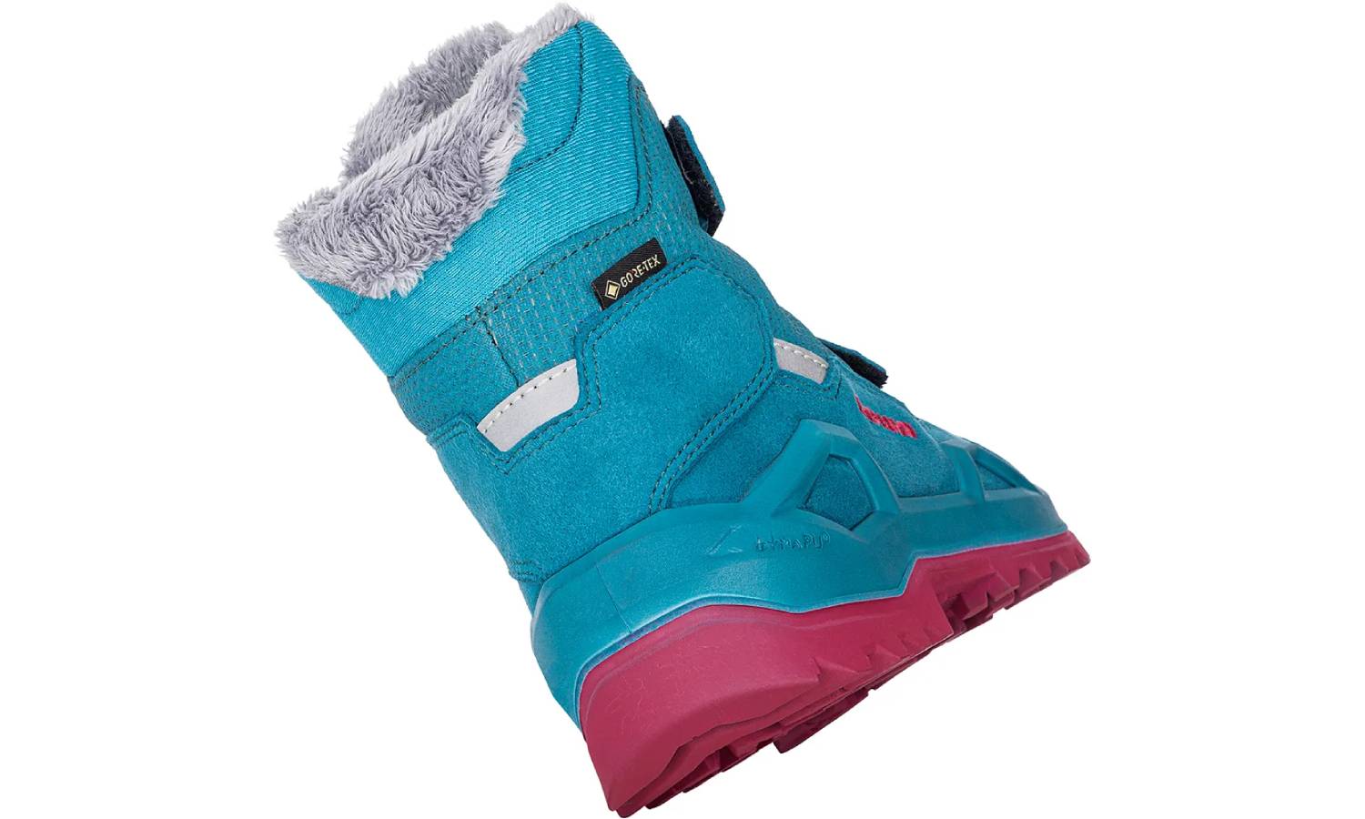 Фотография Ботинки детские LOWA Milo Evo GTX MID Jr turquoise-fuchsia размер 37.0 3