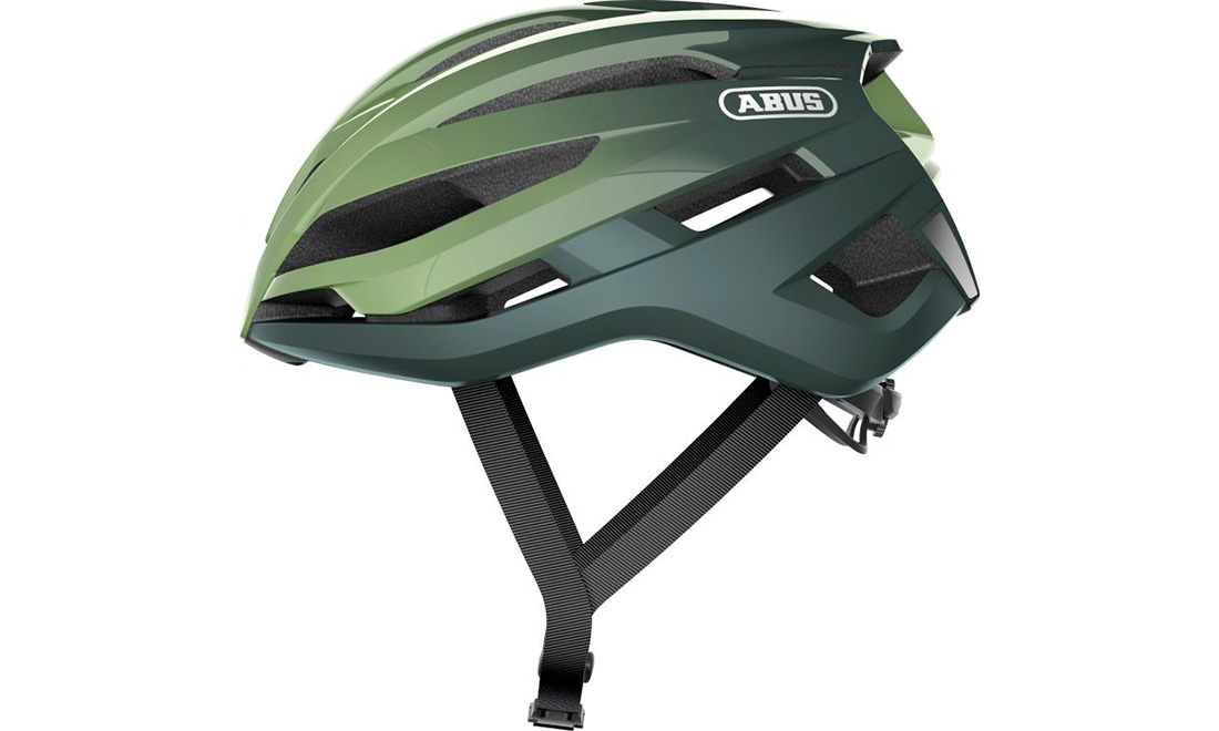 Фотография Велошлем спортивный ABUS STORMCHASER размер L (58-61 см), Серо-зеленый 