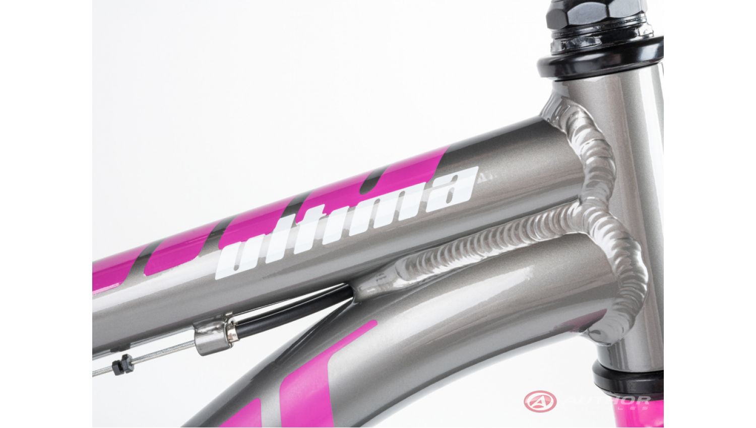 Фотография Велосипед AUTHOR Ultima 24" рама 12,5" XS (2023) Серо-розовый 2
