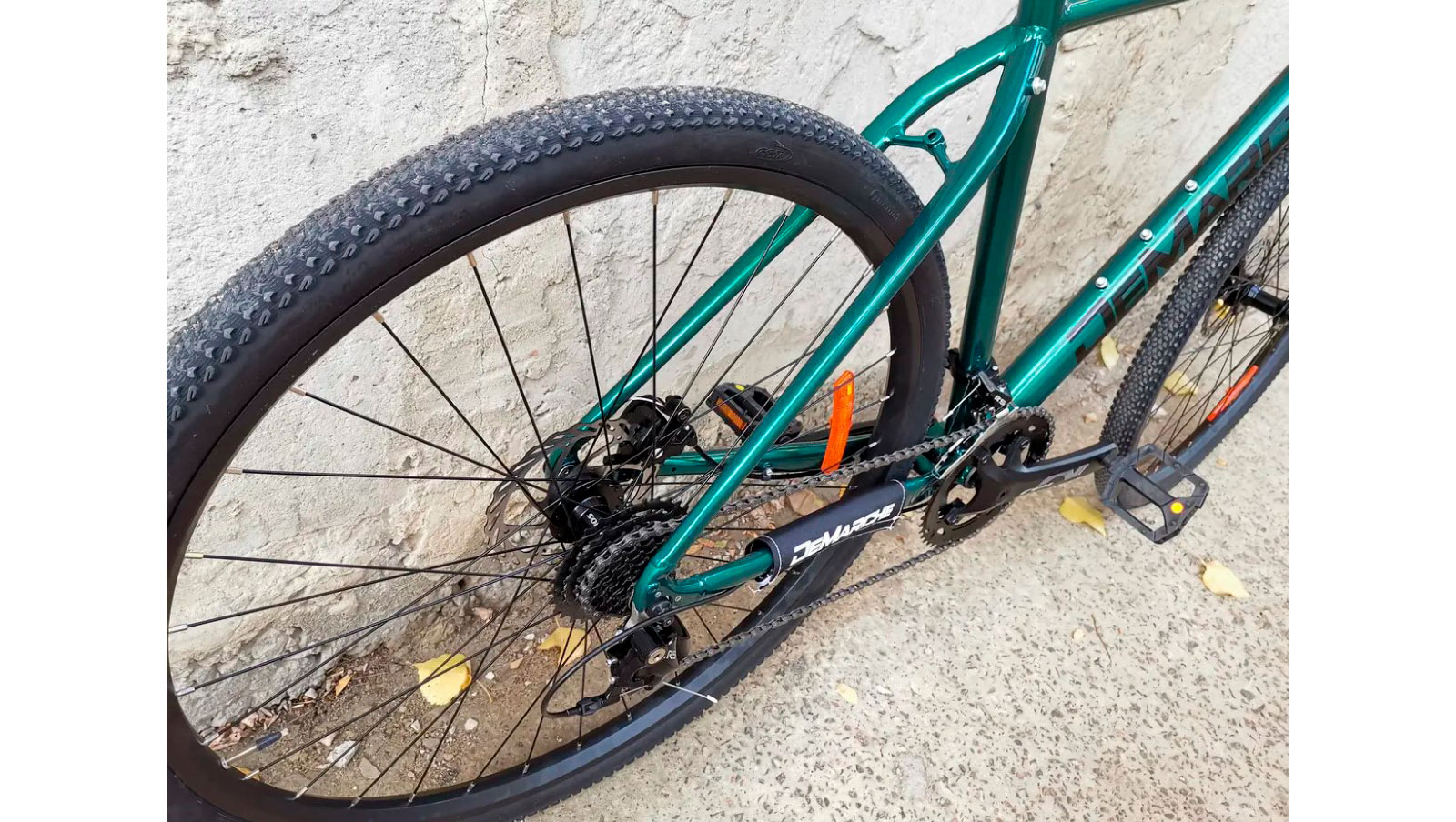 Фотография Велосипед DeMARCHE Gravel Point 2x9 28" размер L 2022 Зеленый 4