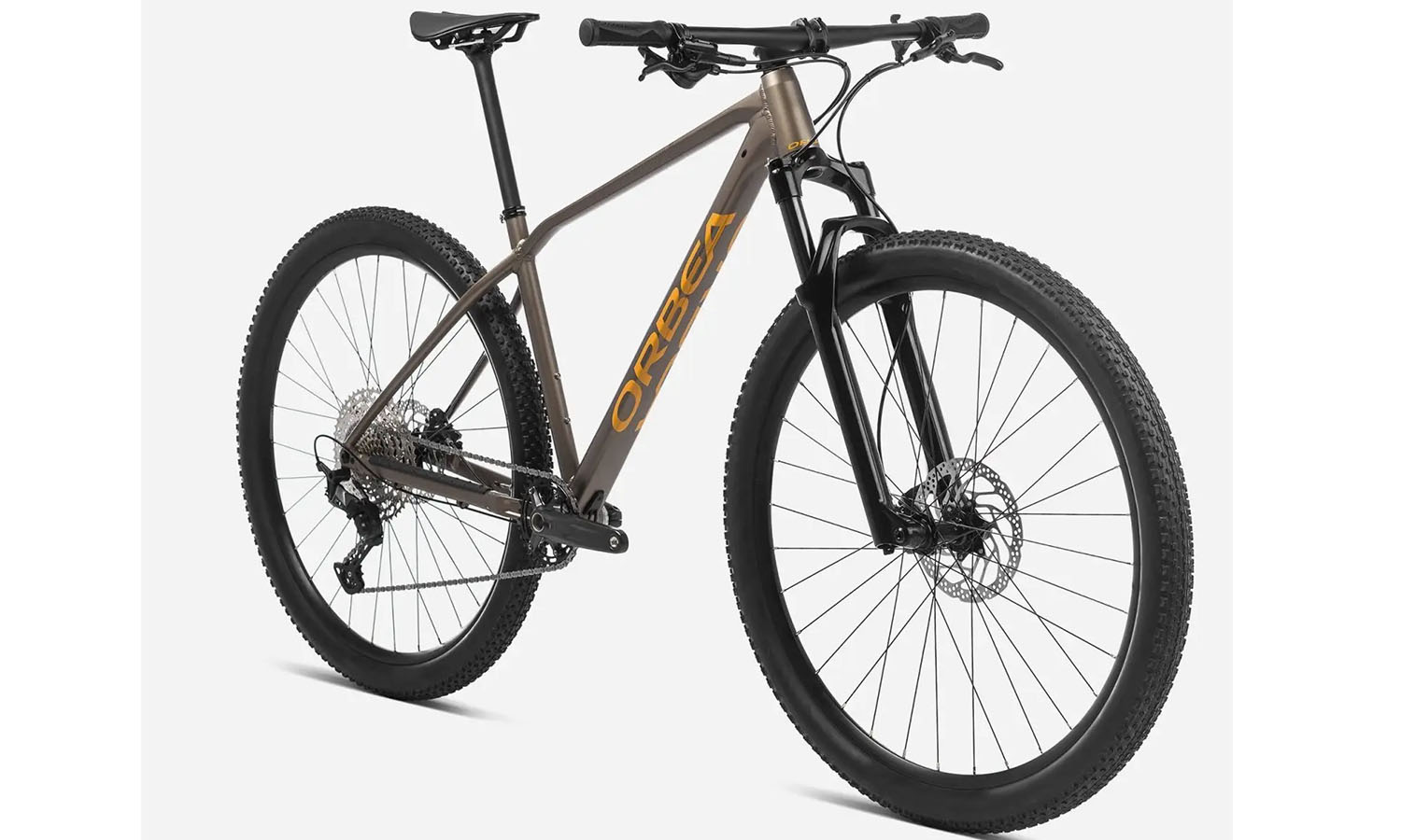 Фотографія Велосипед Orbea ALMA H30, 29", рама L, 2023, Taupe Brown-Mango 3