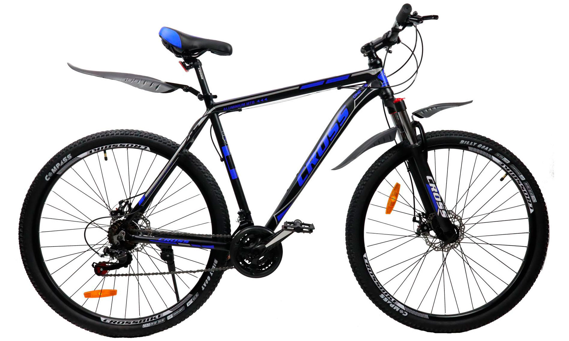 Фотографія Велосипед Cross Hunter 27.5" розмір М рама 17 2022 Чорний-Синій