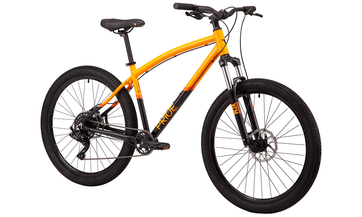 Фотография Велосипед Pride Raggey 27,5" 2021, размер М, Оранжево-черный 2