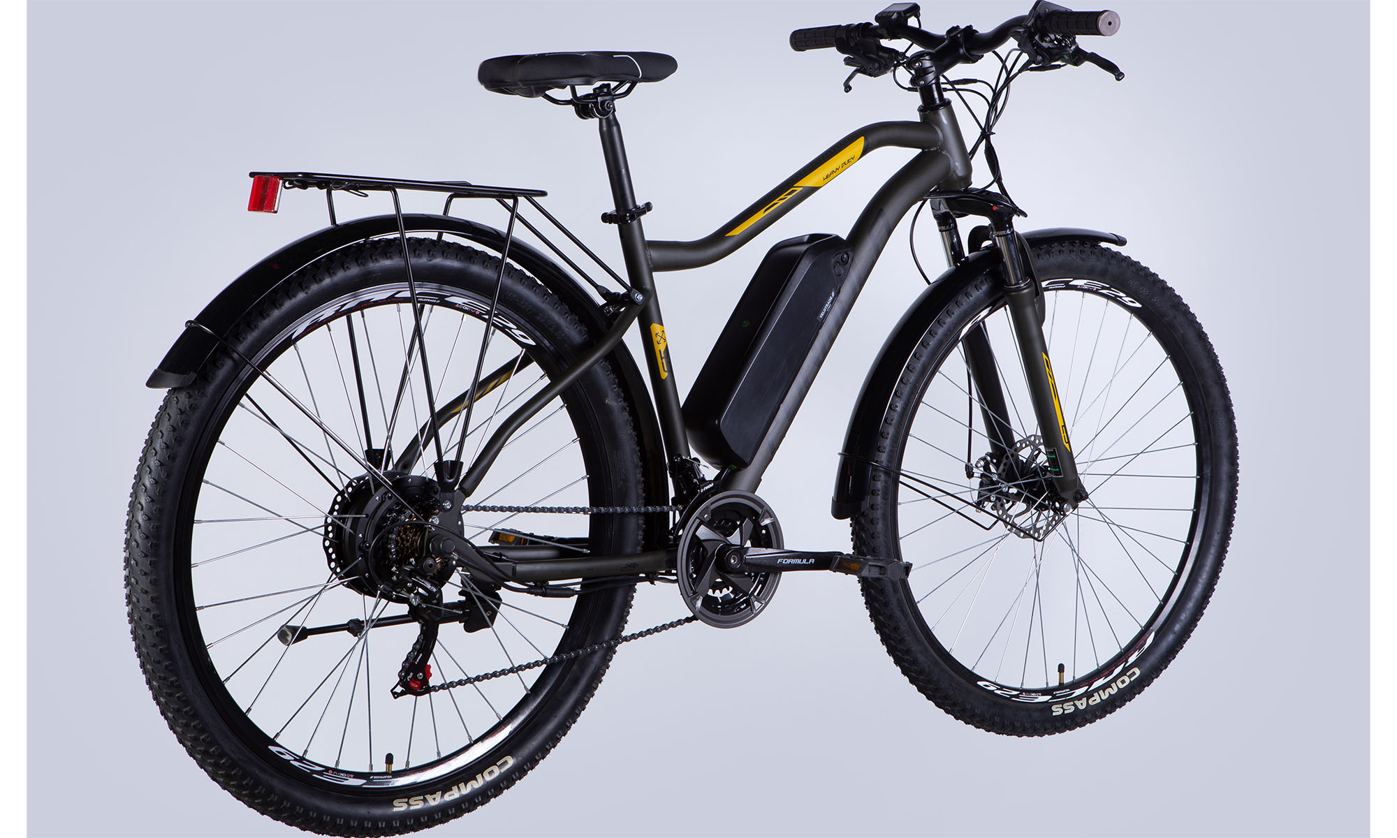 Велосипед з електроприводом Formula eHEAVY DUTY DD FR 29", розмір L, рама 19" 36B 12.5А*г 500Вт 2025, коричневий (матовий) Pantone black 2C matt 3