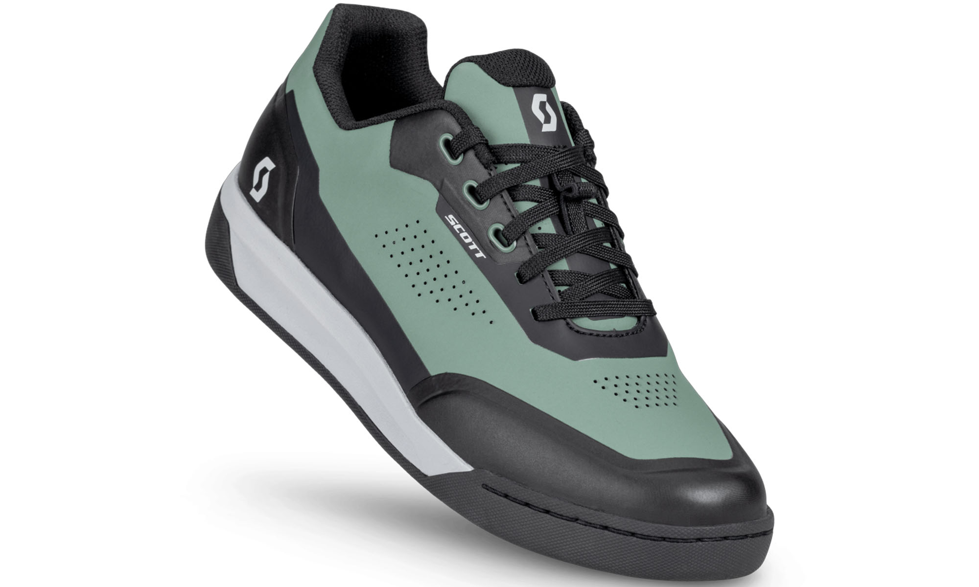 Велотуфли SCOTT VOLT EVO FLAT, зелено-черные, размер 45.0 