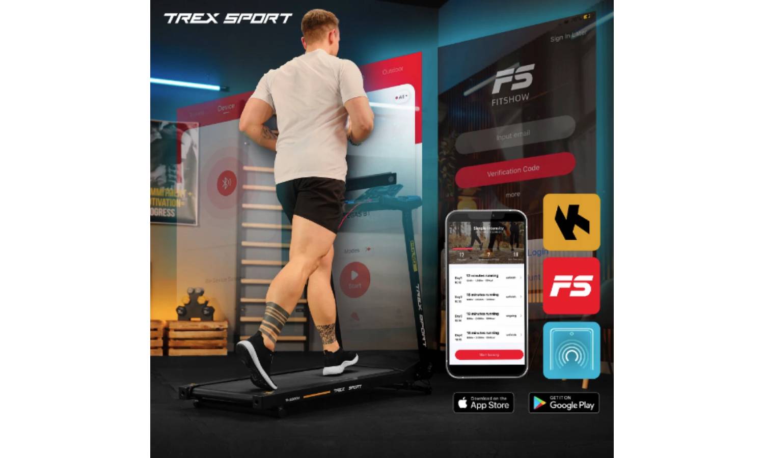 Беговая дорожка Trex Sport TX-500TM PULSO 8