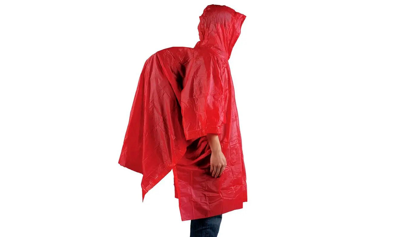 Пончо AceCamp Vinyl Rain Poncho red 2