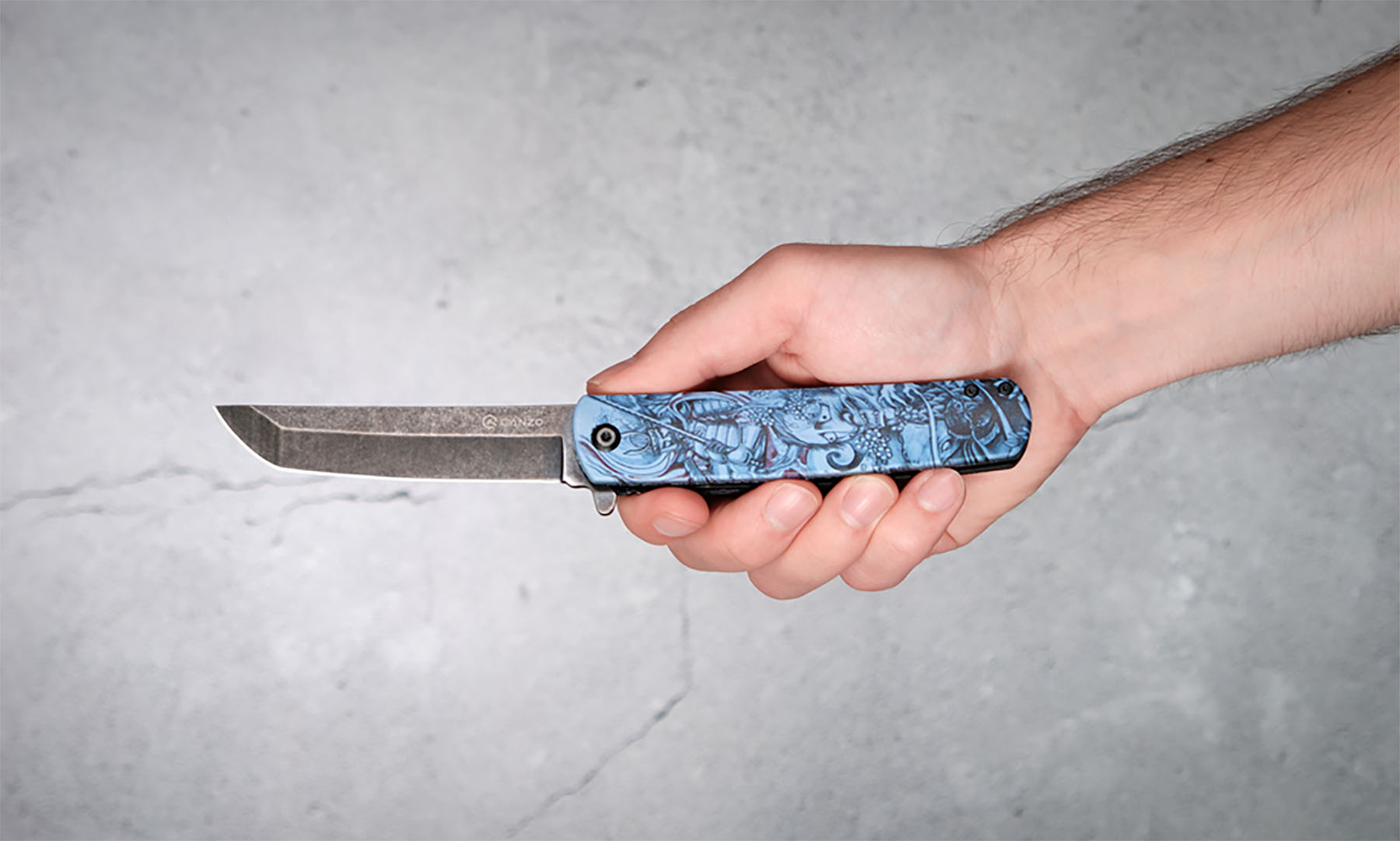 Ніж складаний Ganzo G626-GS сірий самурай 2