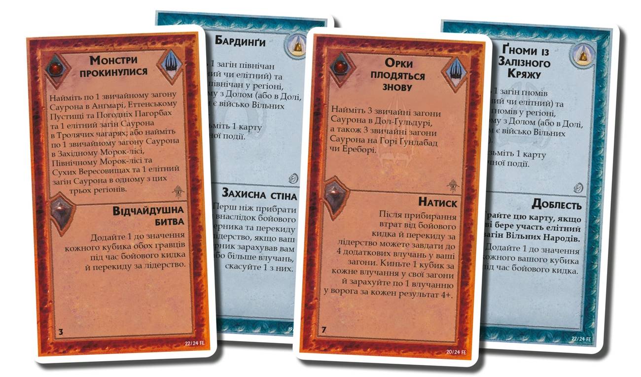Настольная игра Война Кольца. Судьба Эребора (War of the Ring: The Fate of Erebor) дополнение 2