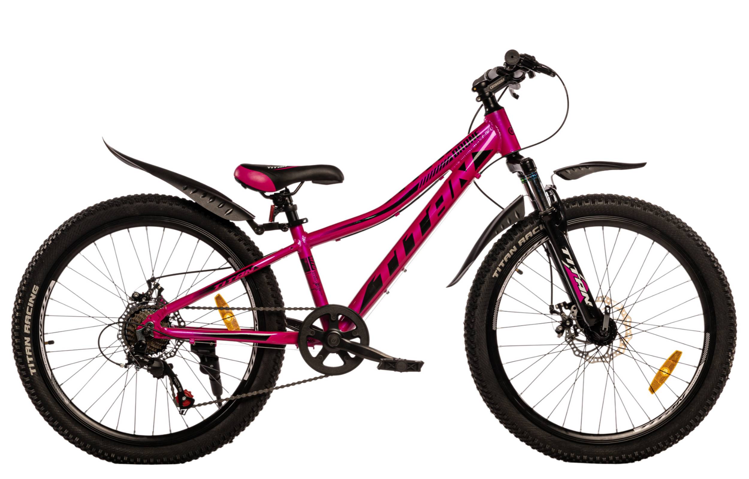 Фотография Велосипед Titan DRONE 24" размер XXS рама 11 2022 Розовый-Черный