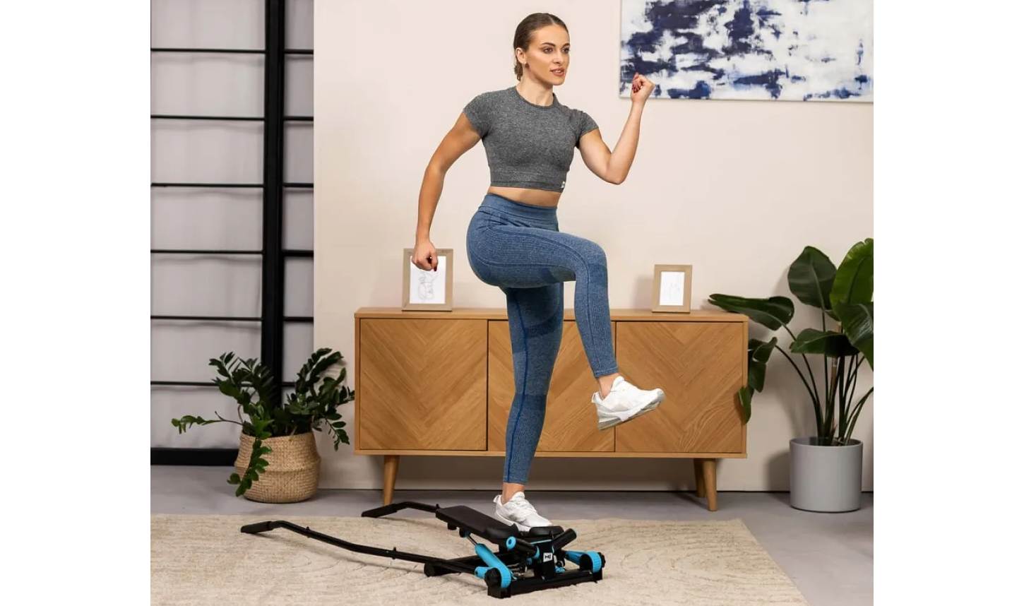 Степпер Hop-Sport HS-045S Slim Синий 16 Степпер Hop-Sport HS-045S Slim Синий 16