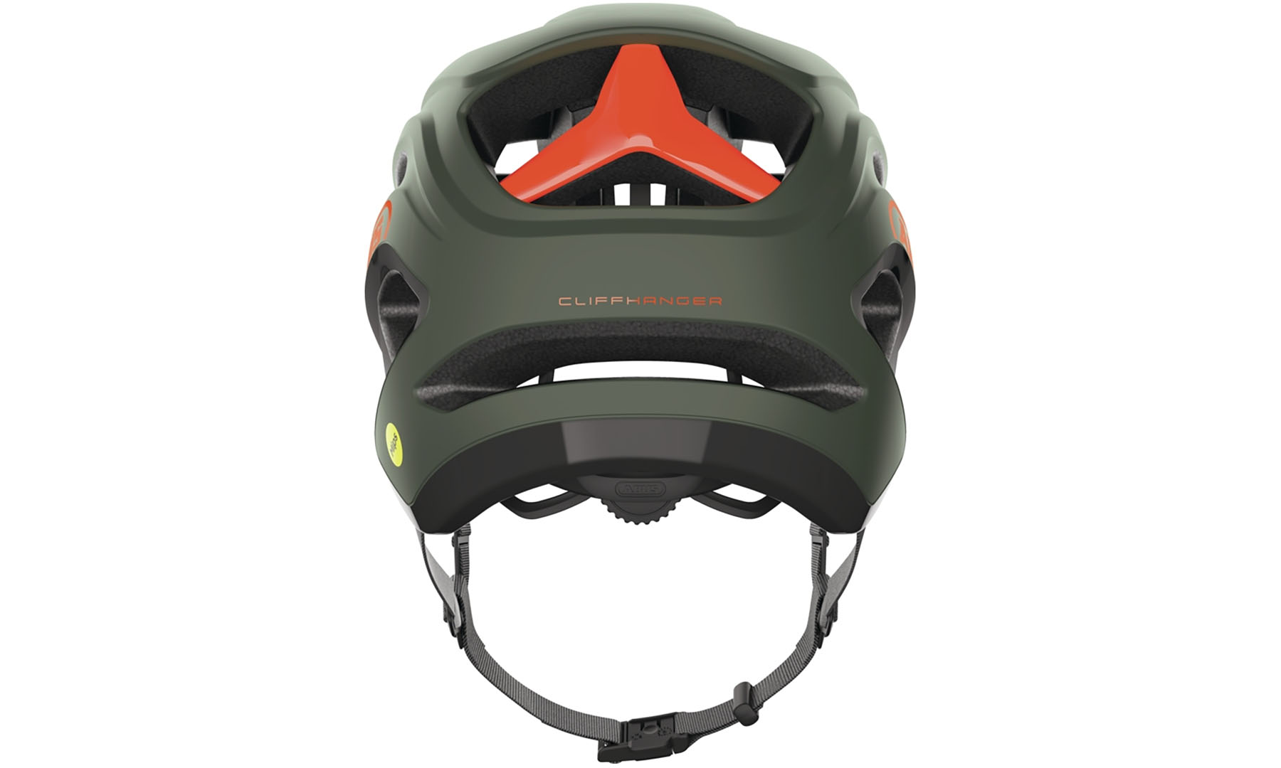 Велошлем спортивный ABUS CLIFFHANGER MIPS olive green, размер M (54-58 см), темно-зеленый 2 Велошлем спортивный ABUS CLIFFHANGER MIPS olive green, размер M (54-58 см), темно-зеленый 2