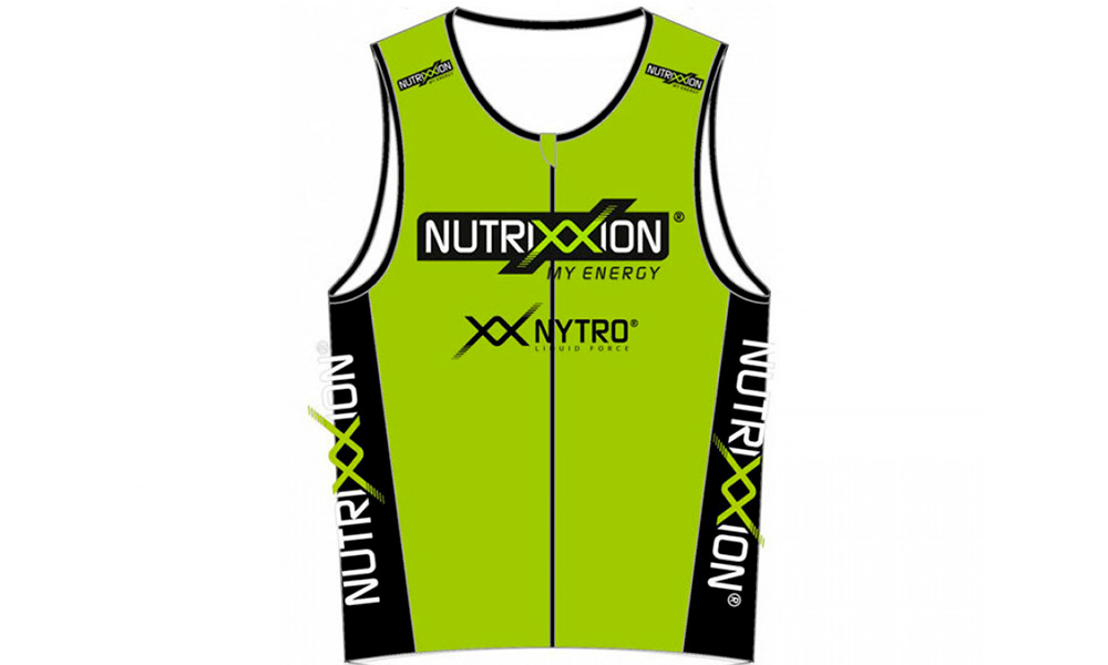 Фотография Майка Nutrixxion мужская для триатлона, салатовый, размер M