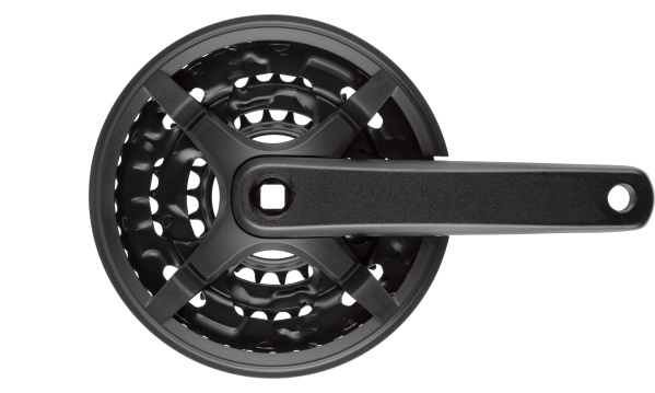 Комплект шатунов Prowheel TC-CY03, под квадрат, 170 мм, 42-32-22T, на 8/7/6 ск, черный 