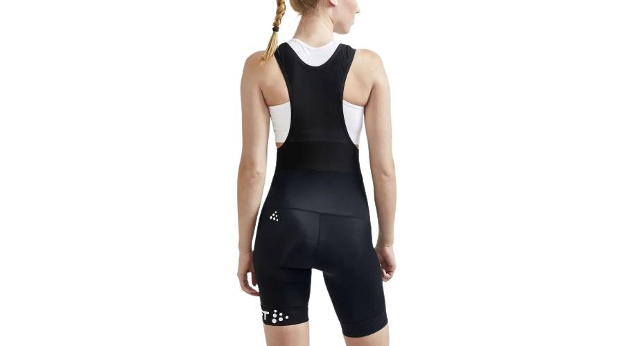 Велошорти Craft Core Endur Bib Shorts жіночі, розмір XS, сезон SS 21, чорно-білий 3