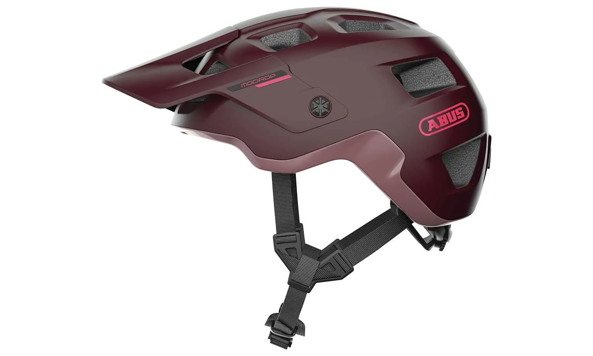 Велошлем спортивный ABUS MODROP, wildberry red, размер S (51-55 см), красный 