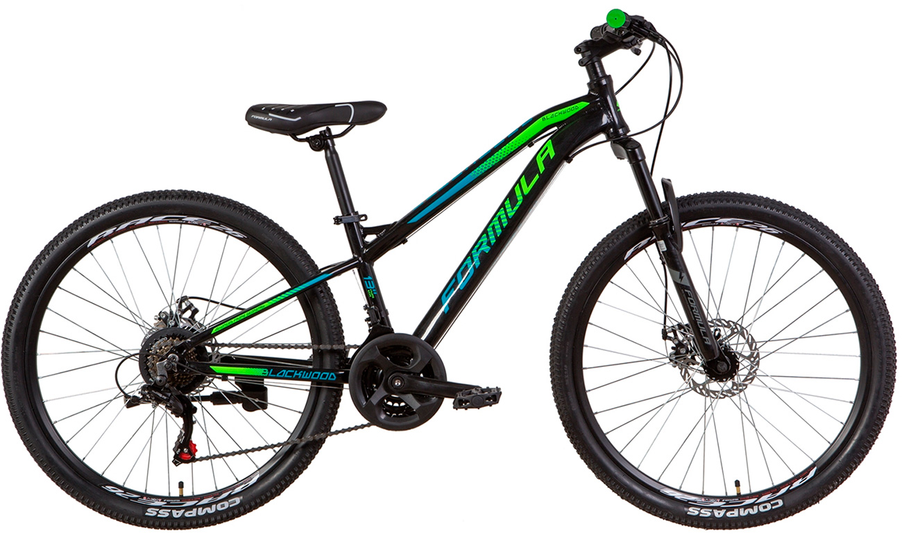 Велосипед Formula BLACKWOOD AM DD 26" (2021) 2021 Черно-зеленый 2