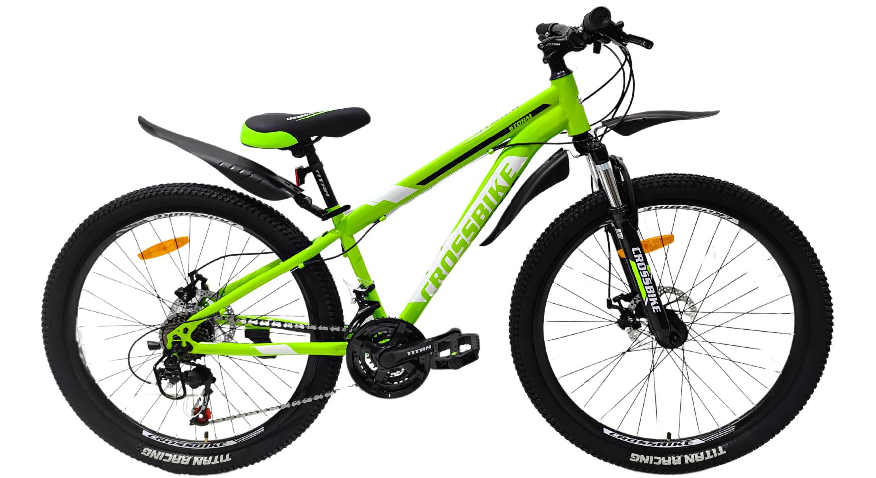 Фотография Велосипед CrossBike STORM 26" размер XS рама 13" (2023), Зеленый