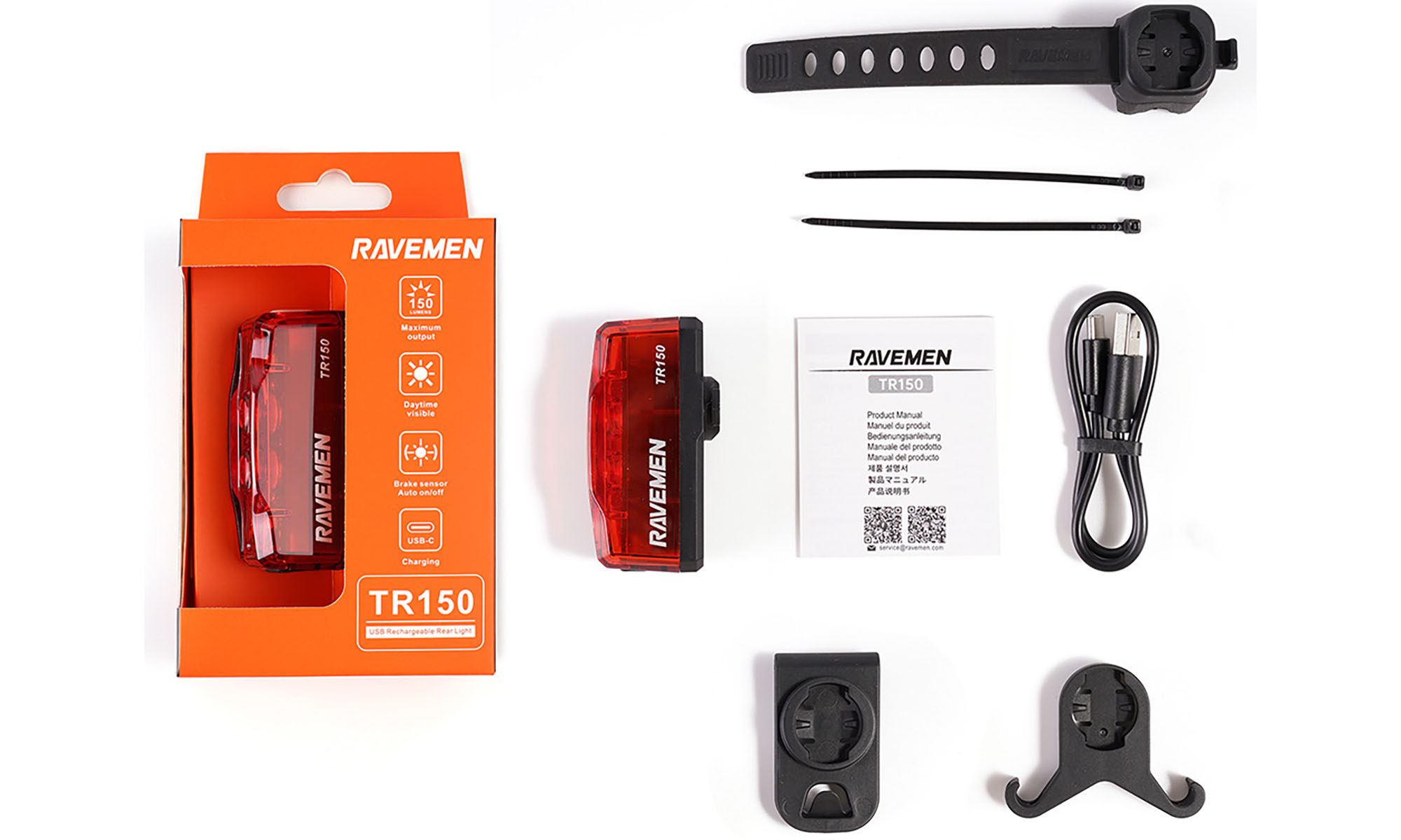 Задний свет Ravemen TR150 (150 lm, 800 mAh) 2