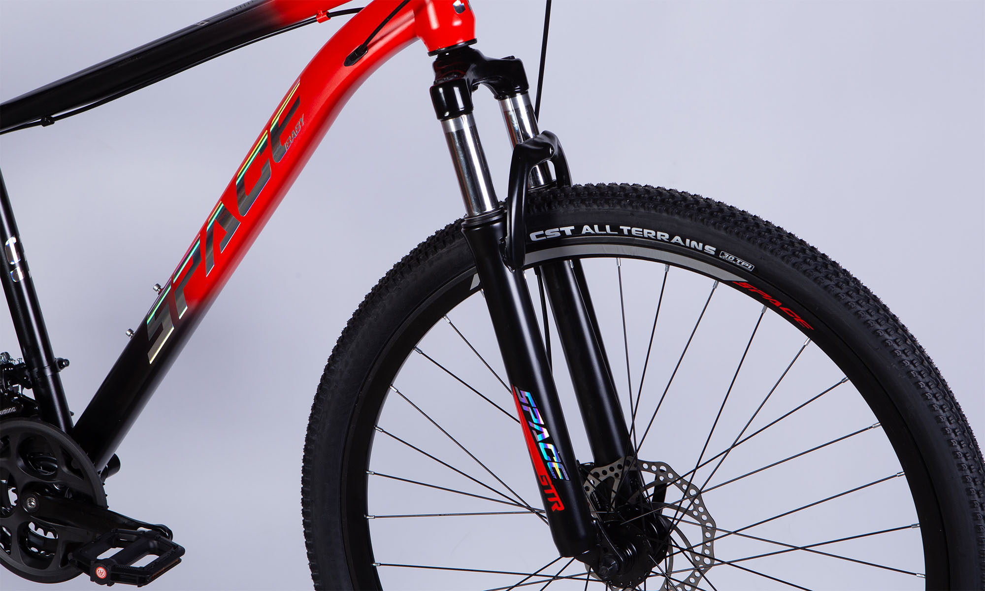 Велосипед SPACE MARS DD FR 29", размер S, рама-16", год 2026, красно-черный 5