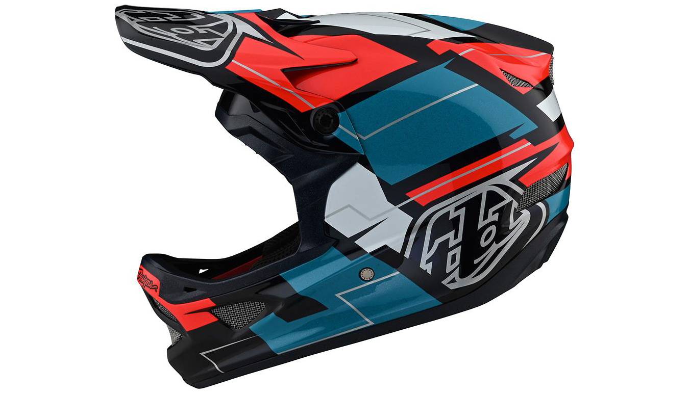 Вело шлем TLD D3 Fiberlite размер L (58-59 см) Vertigo BLUE / RED 3