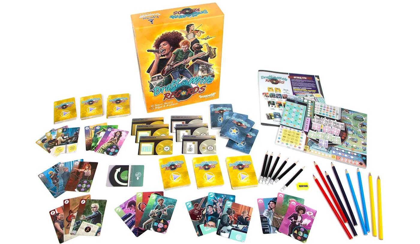 Настольная игра Draft & Write Records + 2 мини-дополнения 5