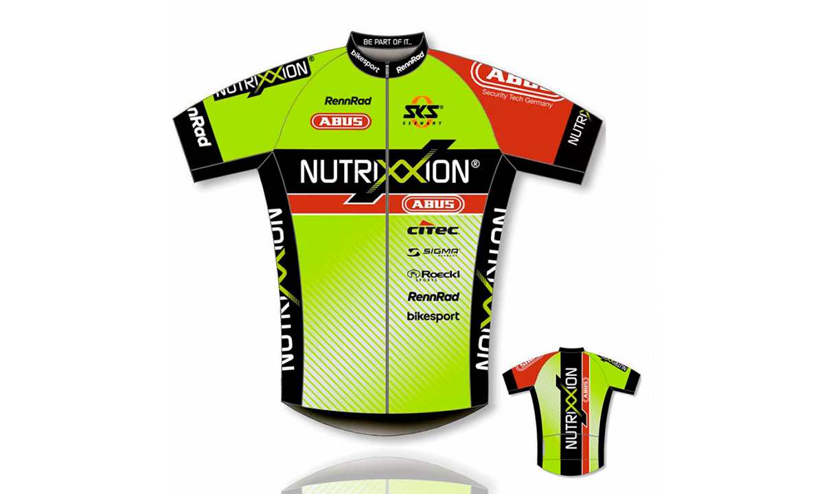 Фотографія Джерсі Nutrixxion 4Fun Team з кор. рукавом, салатово-чорний, розмір S