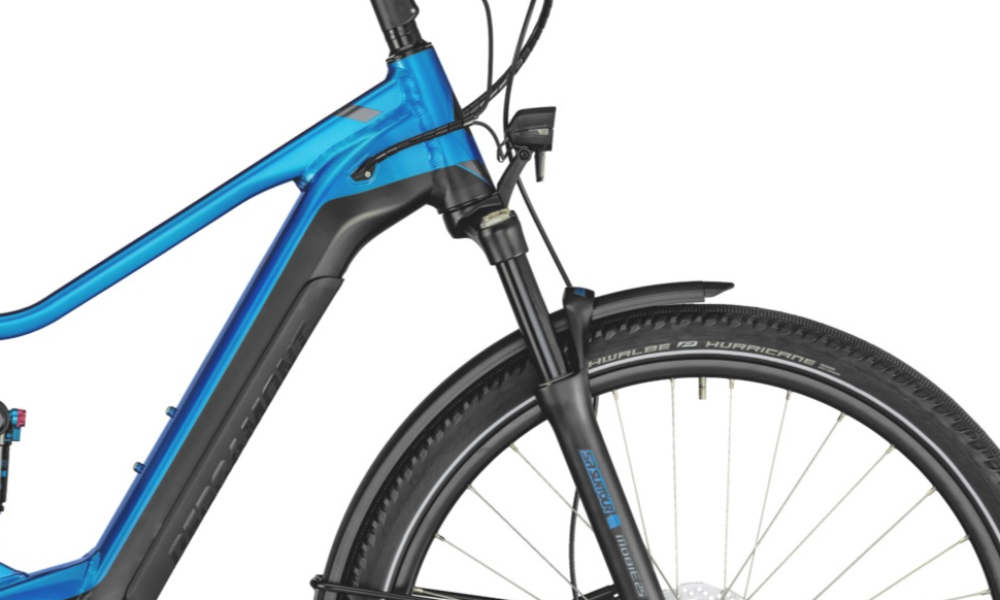 Фотографія Велосипед Bergamont E-Horizon FS Edition 28" (2021) 2021 Синьо-чорний 4