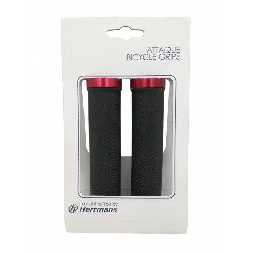 Грипсы Herrmans DD28B Diamont Lock, Черно-красный 2