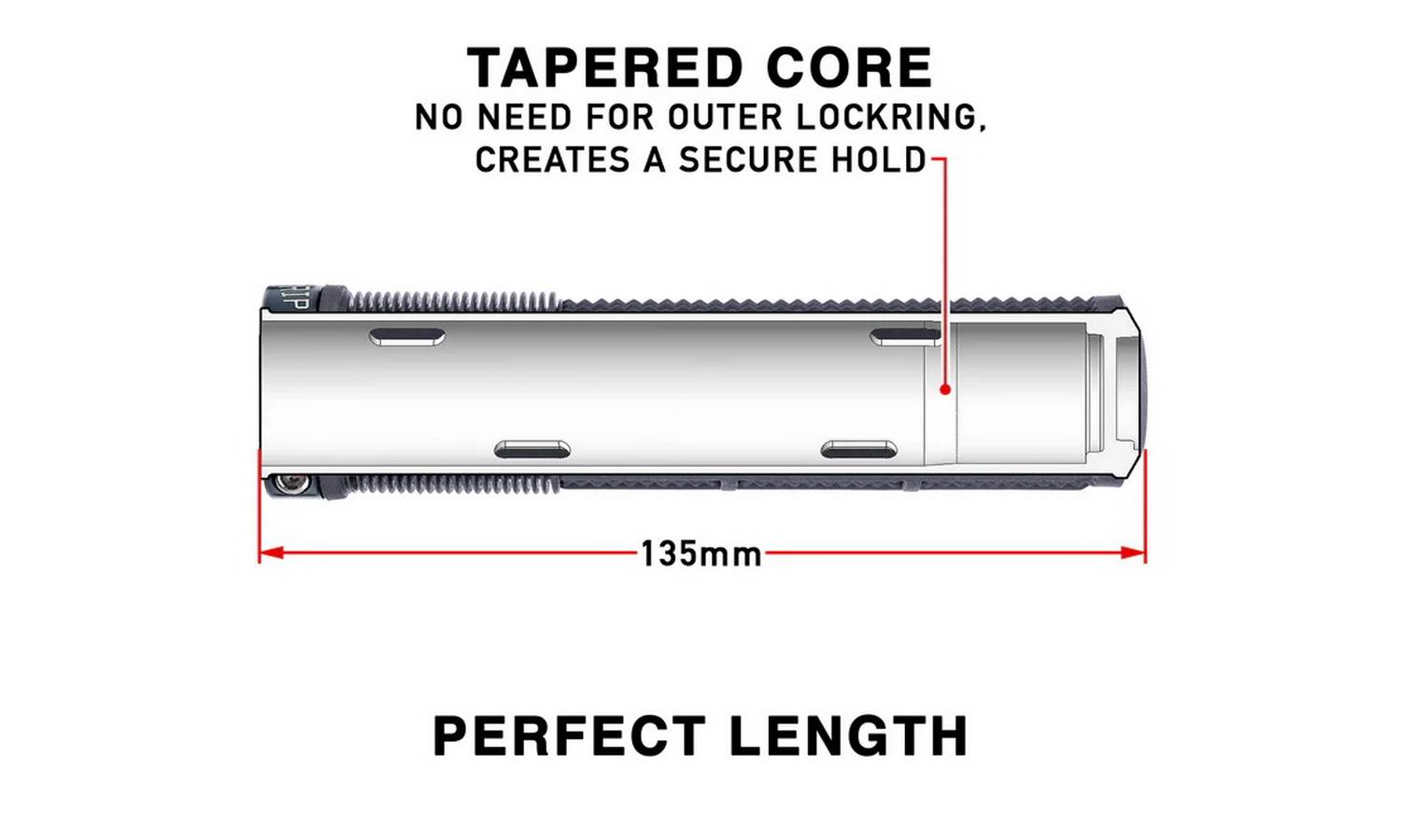 Гріпси DMR DeathGrip2 Race Thick Flangeless Black 2