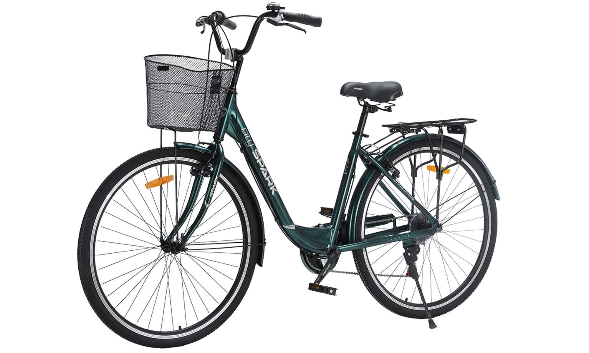 Велосипед SPARK CITY TEYA 28", розмір L, рама 18", рік 2026, темно-зелений 3