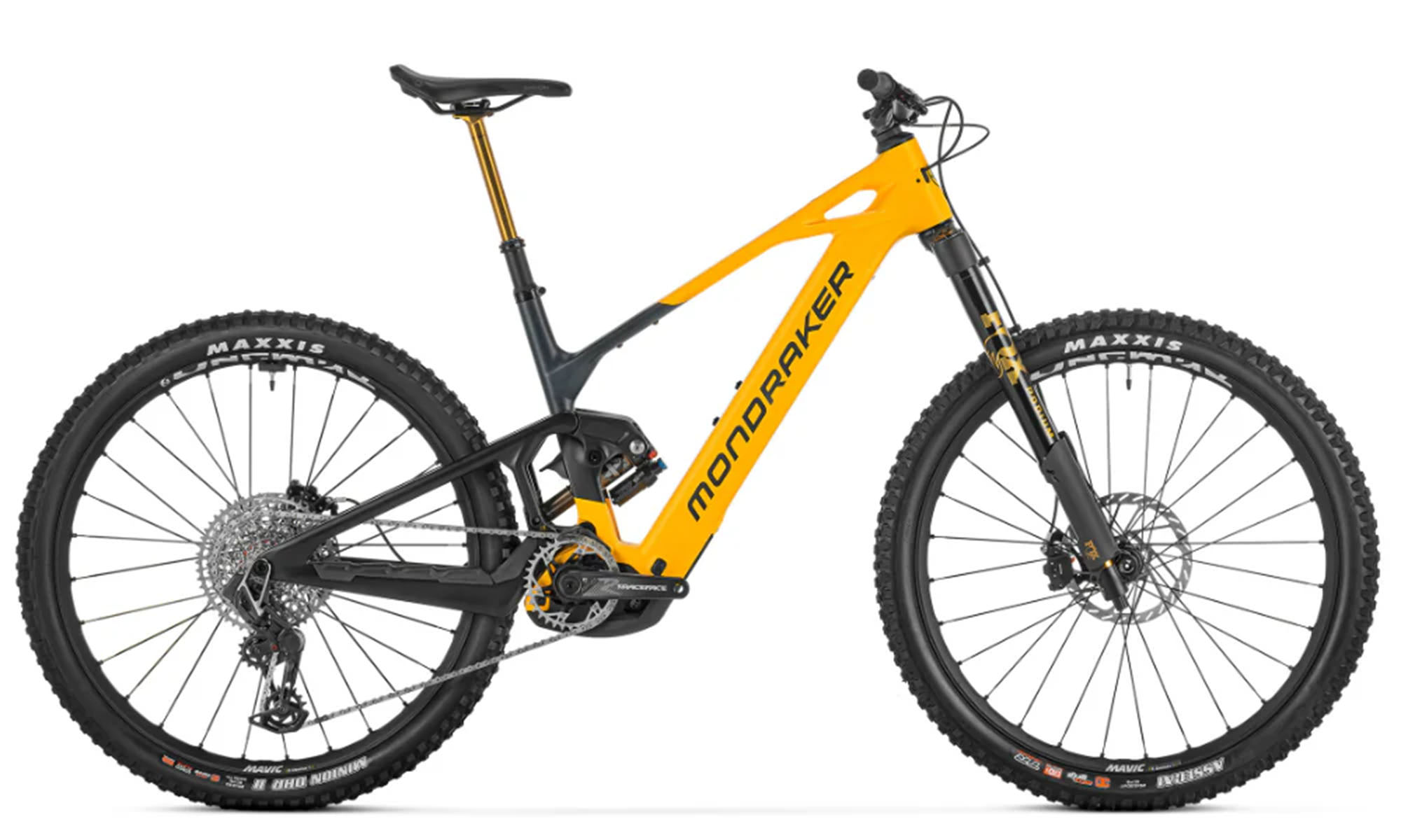 Электровелосипед MONDRAKER Crafty Carbon RR S 29'', размер L, рама 46, 800Wh Bosch CX, год 2026, желто-черный 