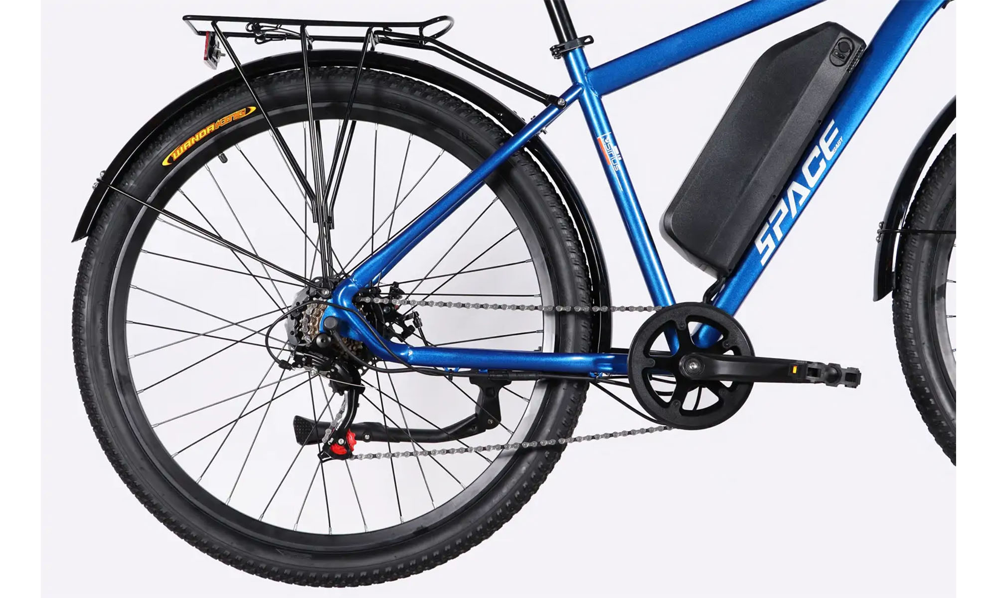 Велосипед с электроприводом SPACE SIRIUS DD FR 29", размер L, рама-19", 48B, 15.6А*ч, 500Вт, год 2026, синий 2