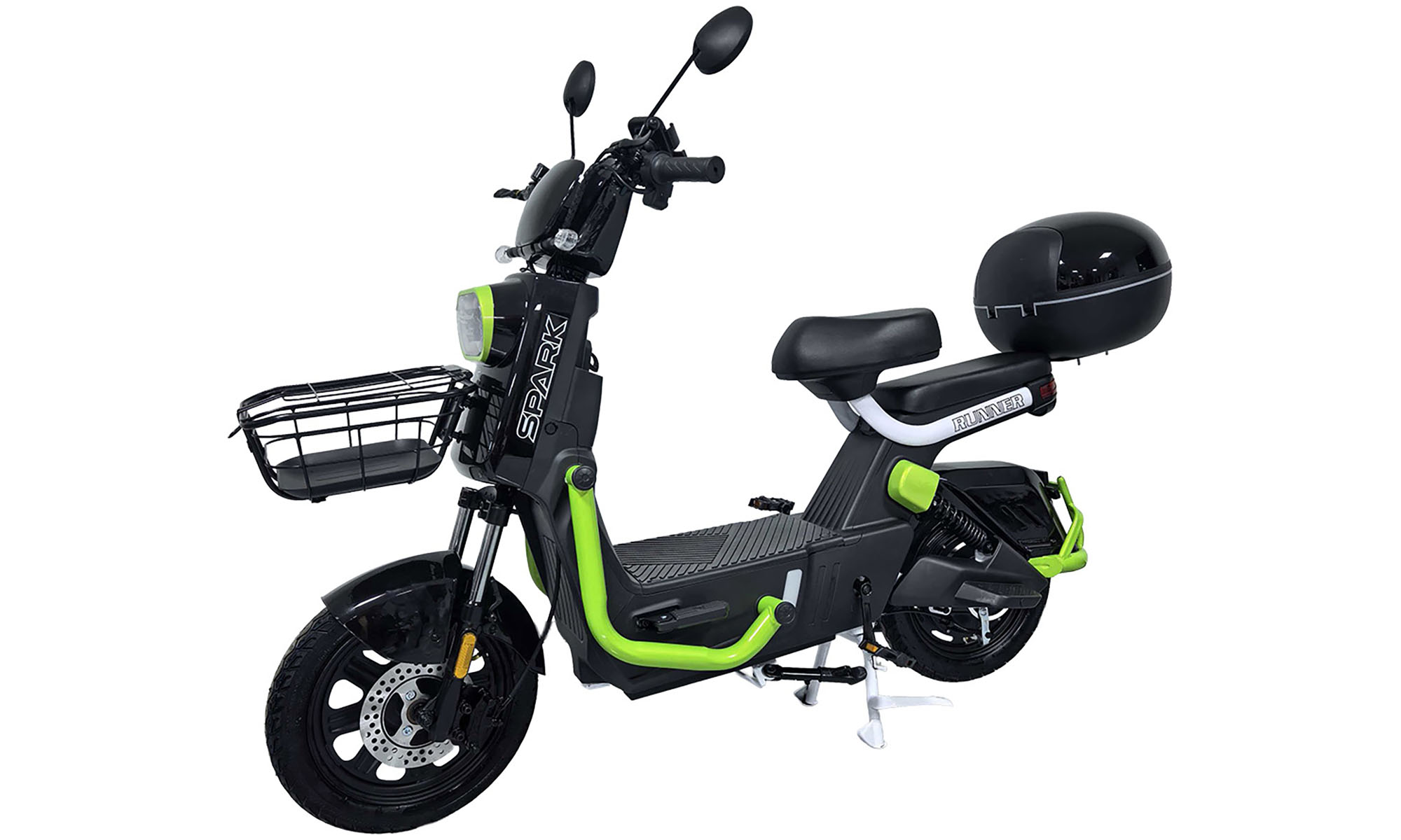 Велосипед с электромотором SPARK RUNNER 12" размер 16", год 2026, 60V/1000W/25Ah, черный 2