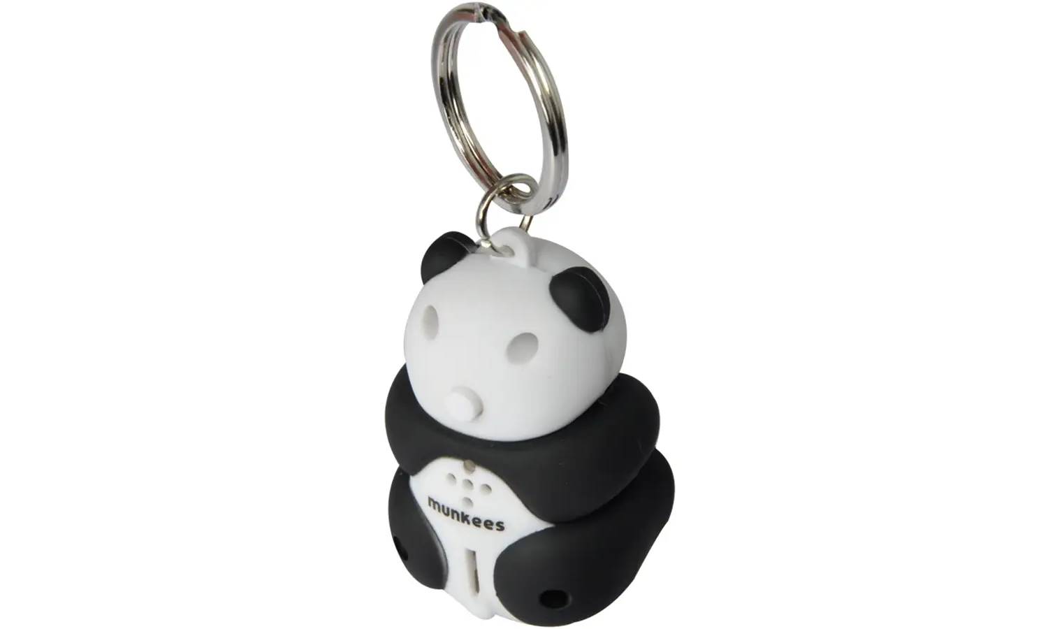 Брелок-фонарик Munkees 1103 Panda LED black-white 2