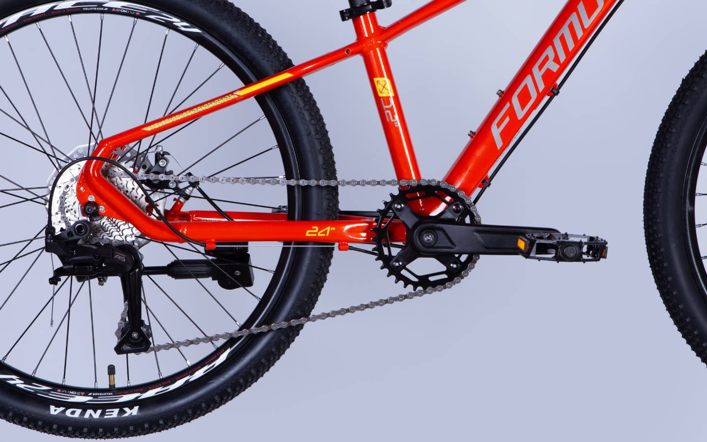 Велосипед Formula ZEPHYR 3.0 DD CS 24", размер XXS, рама-12", 2025, оранжевый 2