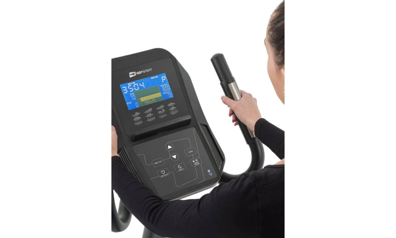 Велотренажер Hop-Sport HS-100H Solid gray iConsole+mat 16 Велотренажер Hop-Sport HS-100H Solid gray iConsole+mat 16