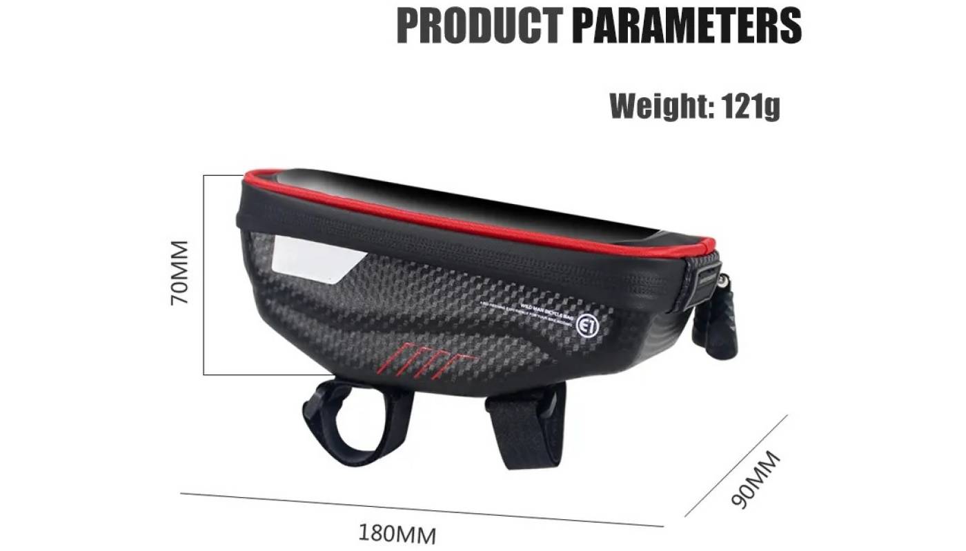 Велосипед Bao BBG048 для смартфона, черный с красным 5