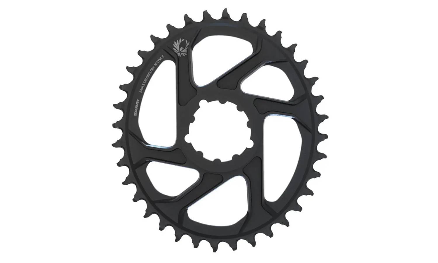 Фотография Звезда Sram X-SYNC EAGLE OVAL 38T DM 3 OFF B BLK 2