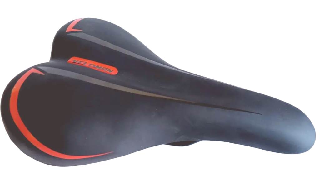 Седло Veloman MTB черное с красным 
