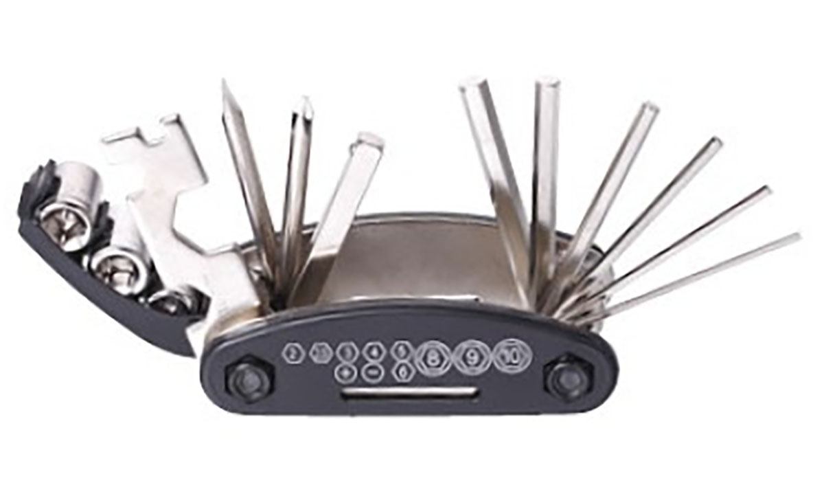 Мультитул Kenli KL-9802, сталь, 15 инструментов 