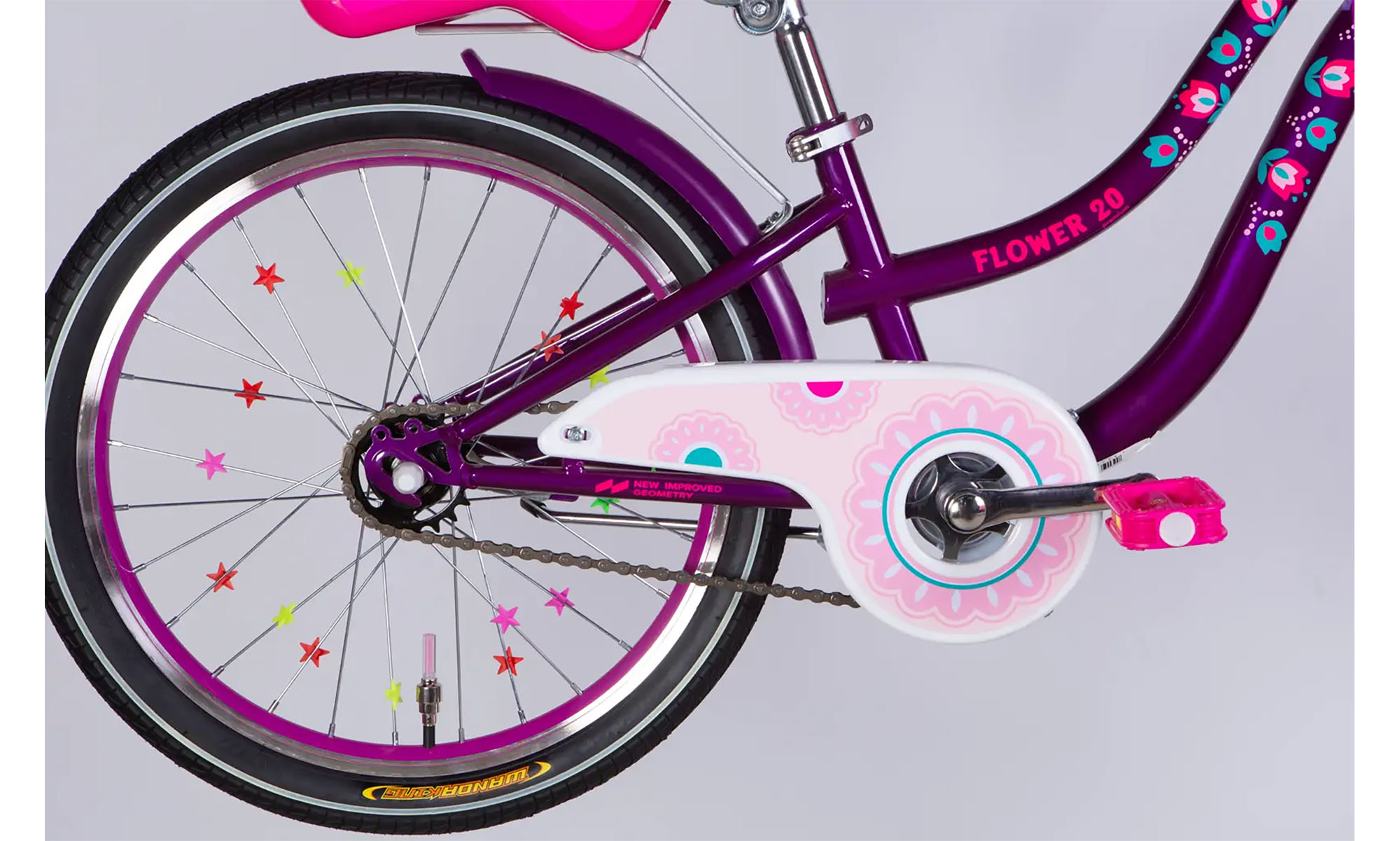 Велосипед Formula Kid FLOWER PREMIUM BH 20", размер XXS, рама-10", год 2026, фиолетовый 4 Велосипед Formula Kid FLOWER PREMIUM BH 20", размер XXS, рама-10", год 2026, фиолетовый 4