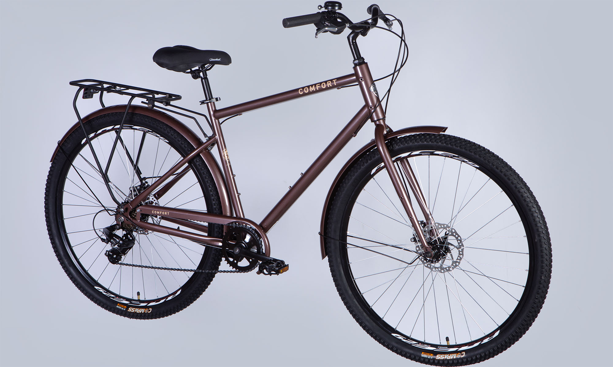 Фотографія Велосипед Dorozhnik COMFORT MALE DD FR 28", размер L, рама-20", 2025, коричневый  4